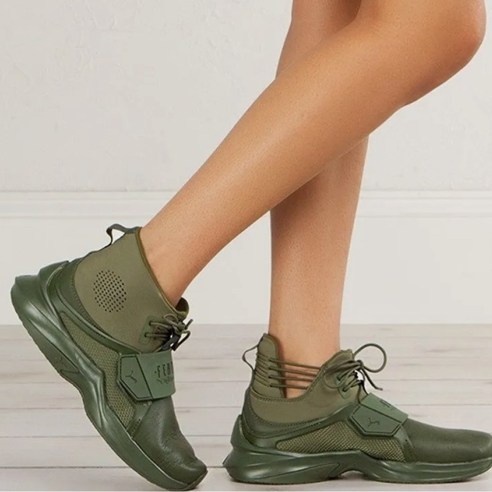 PUMA Women's The Trainer Hi by Fenty Ankle-High Sneaker